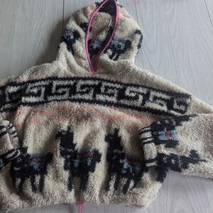 Sherpa fleece hoodie